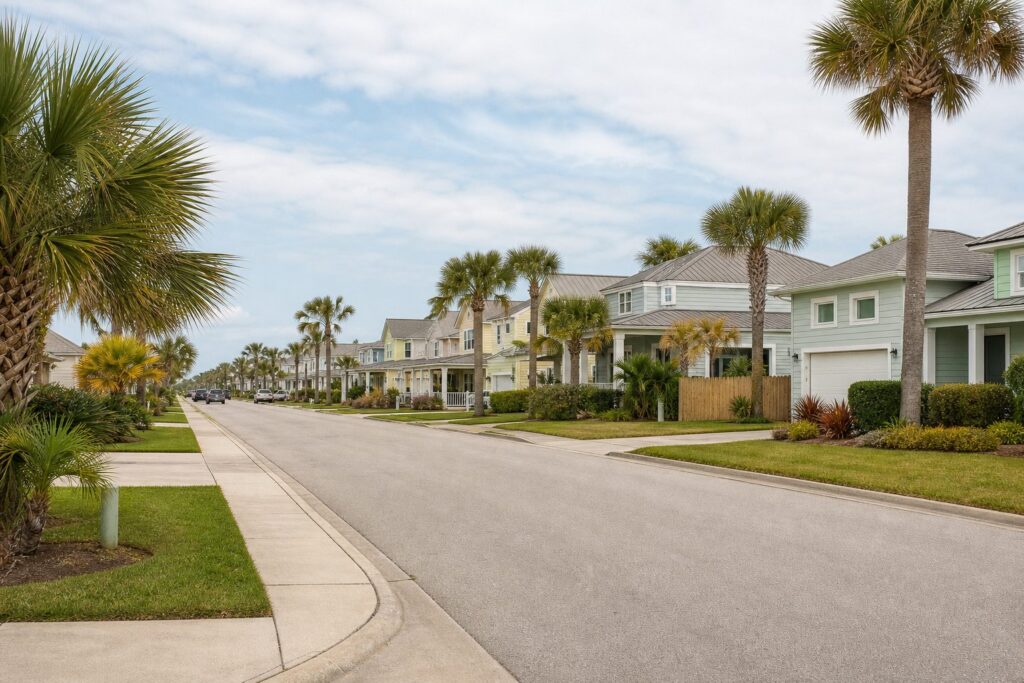 Daytona Beach neighborhood with well-kept homes and quiet residential streets, an established residential neighborhood