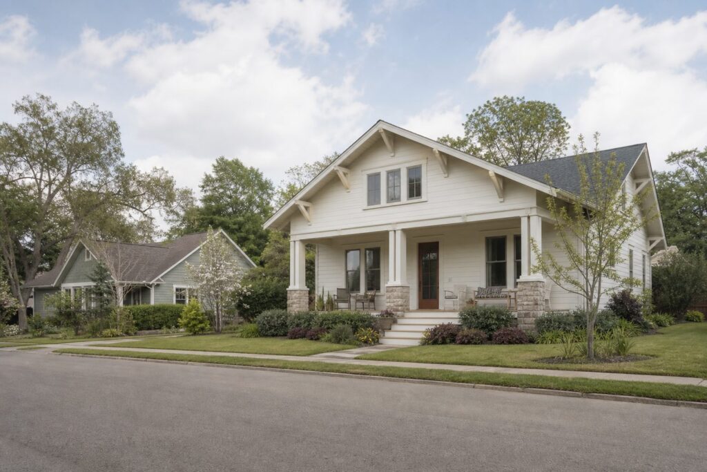 Gainesville neighborhood with well-kept homes and quiet residential streets, an established residential neighborhood
