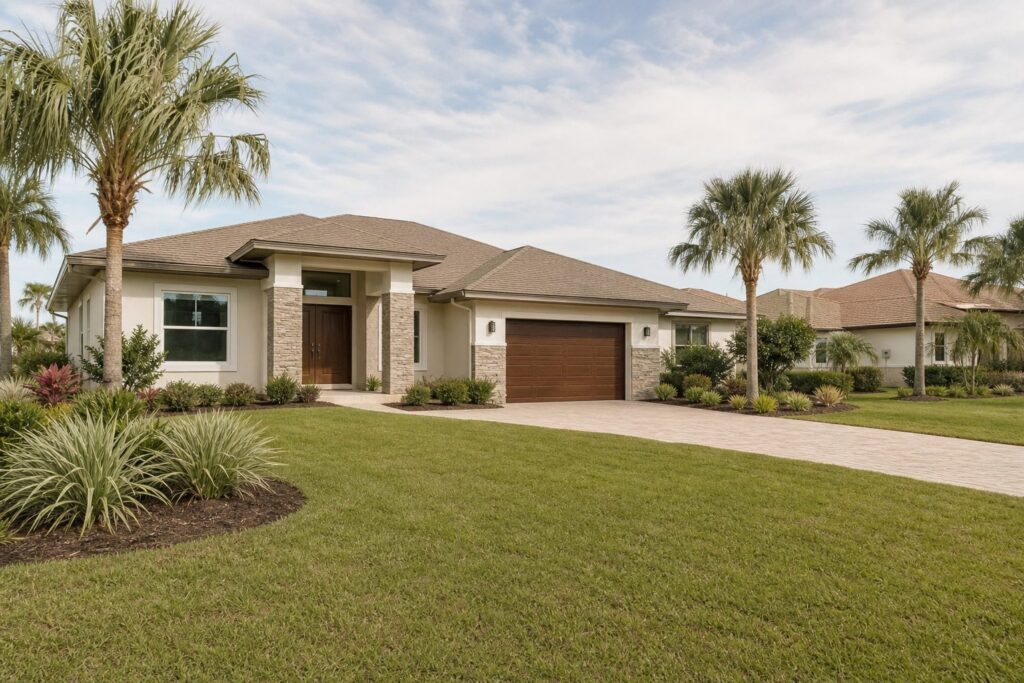 Palm Coast neighborhood with well-kept homes and quiet residential streets, an established residential neighborhood